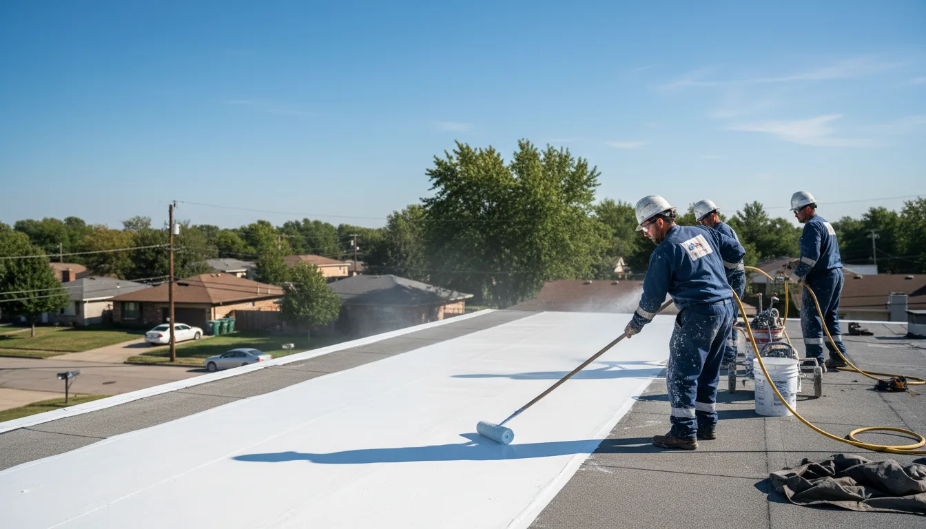 Commercial roof coating in Melrose, NM near me